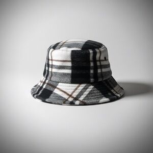 Plaid bucket hat